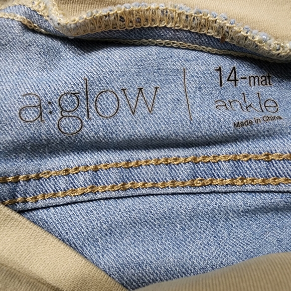 A:Glow Maternity Ankle Jeans Sz 14 - Picture 5 of 6